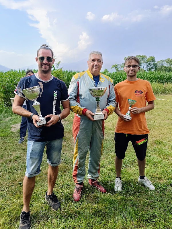 Saugo, Seghetto e Loro dopo la gara MSP di Romano Canavese
