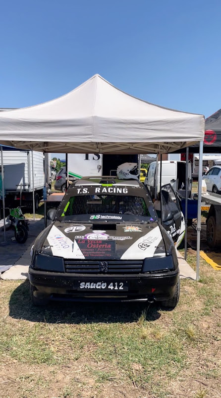 Davide Saugo con la Peugeot 205 alla gara di Veronella 2026